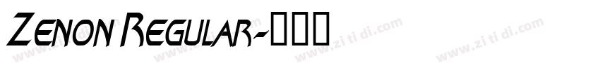Zenon Regular字体转换